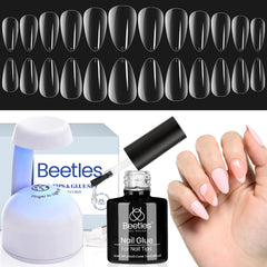 beetles Gel Polish front packaging showing full almond kit and contents