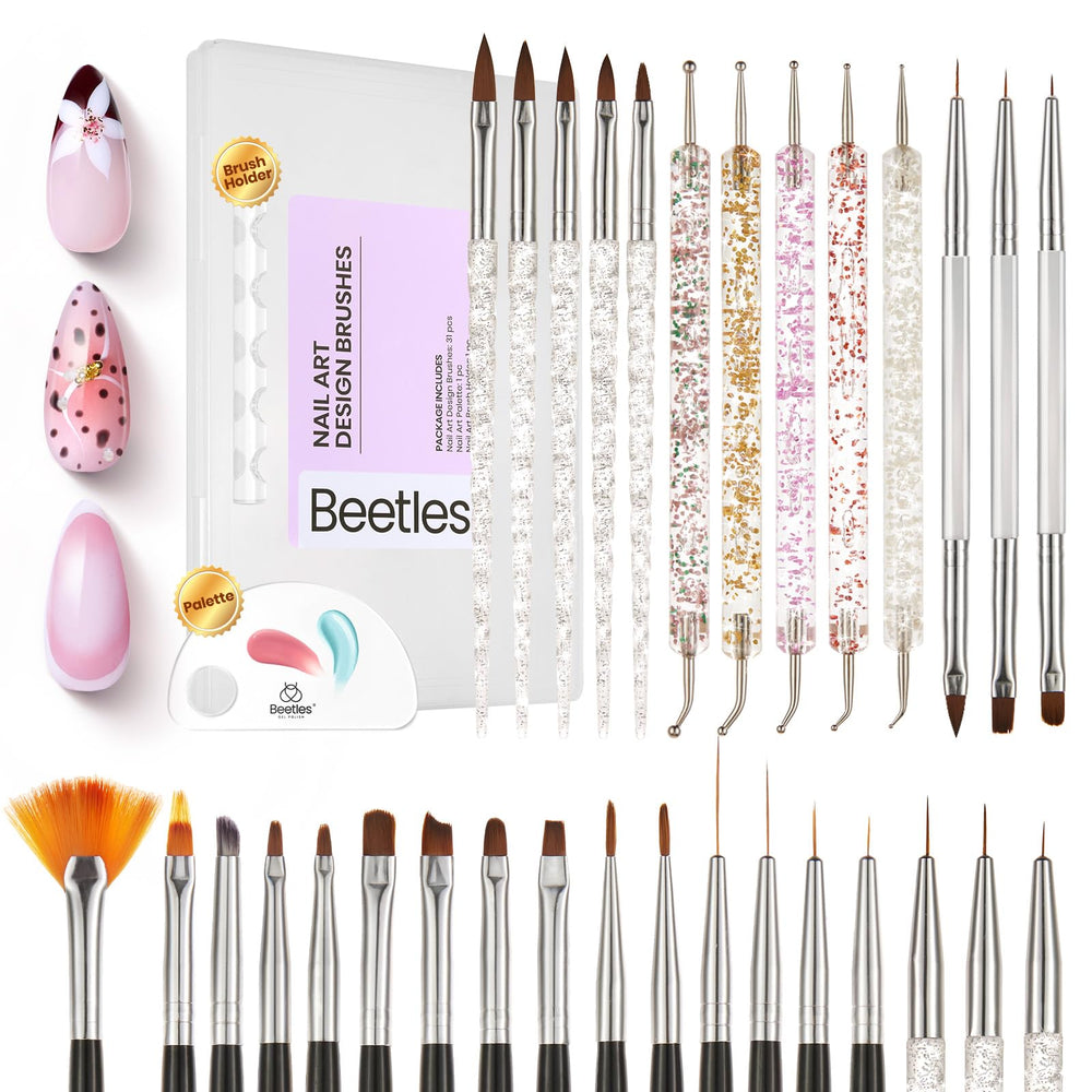 beetles front packaging case open showing organized brush set and quick access