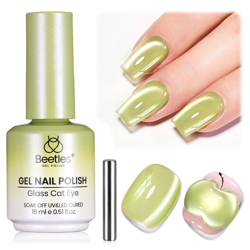 Beetles front packaging showing sage green bottle, clear brand visibility and vibrant color