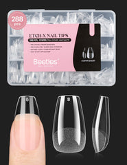 beetles front packaging showing 288 nail tips and contents for easy selection