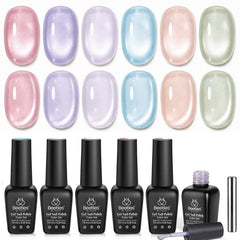 beetles front packaging showing six bottles for easy shade choice and gifting