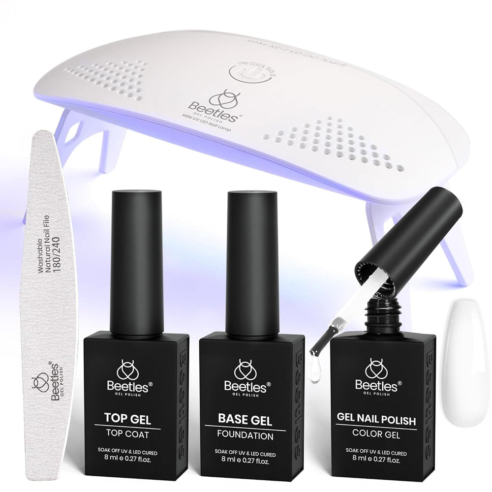 Beetles front packaging showing full kit for easy at-home manicures