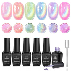 Beetles front packaging showing six colorful bottles and compact gift-ready design benefit