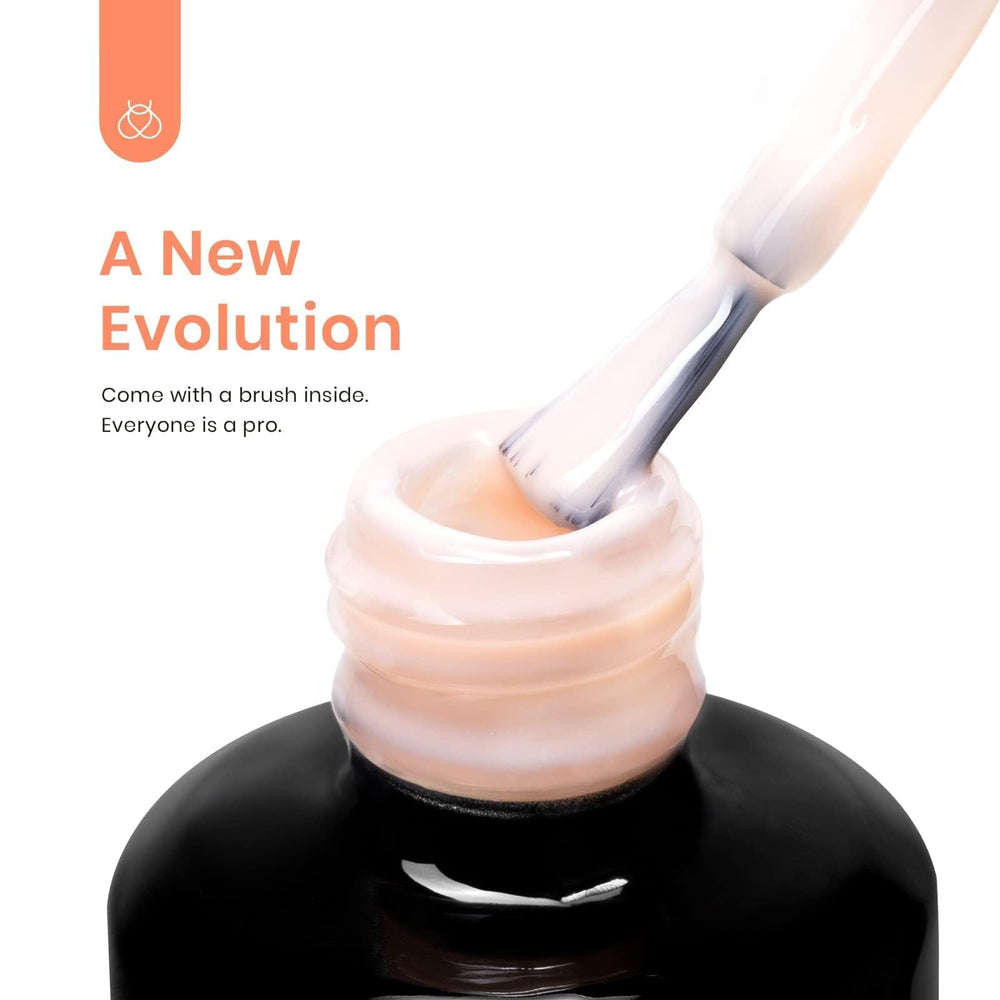 Beetles Builder Gel cured nail apex showing strength and natural-looking curvature