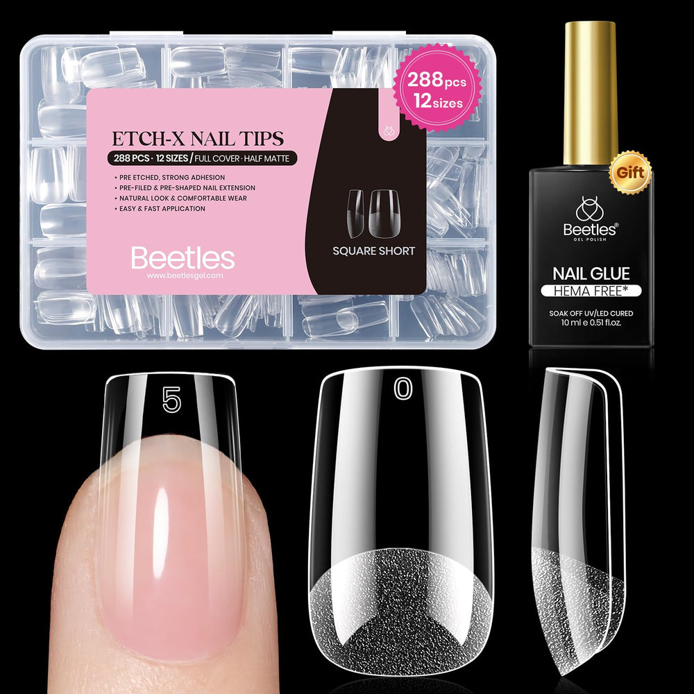 Beetles Gel Etch-X front packaging showing kit contents and benefit of complete set