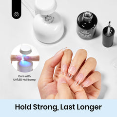 beetles Gel Polish clear gel texture glistening to show glass-like glossy finish