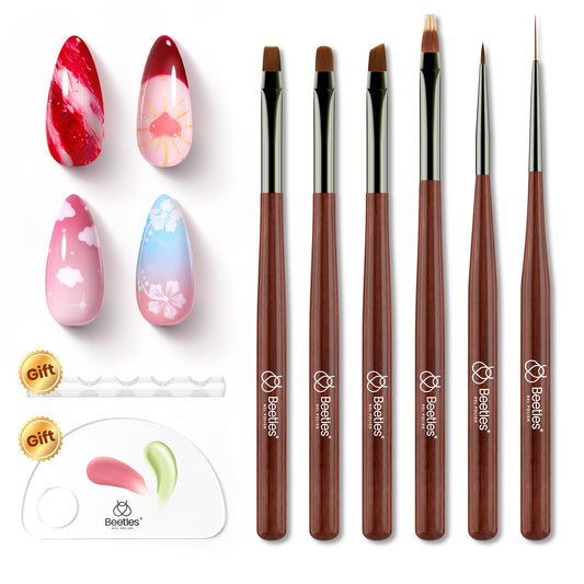 beetles Gel Polish front view of full brush kit showing organized set and accessories benefit tidy storage