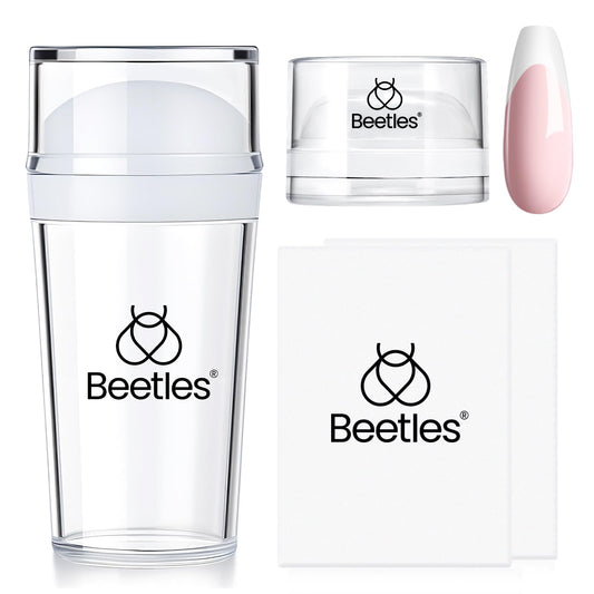 Beetles Gel Polish front packaging showing complete French tip kit benefits