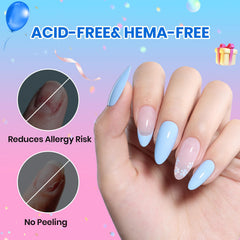 Beetles Gel Polish in use during nail prep to improve adhesion and reduce lifting
