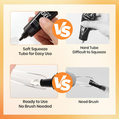 beetles Gel Polish before-and-after press-on nails demonstrating reduced lifting and smooth finish