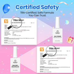 Beetles Gel Polish primer bottle label view showing HEMA and acid-free benefit