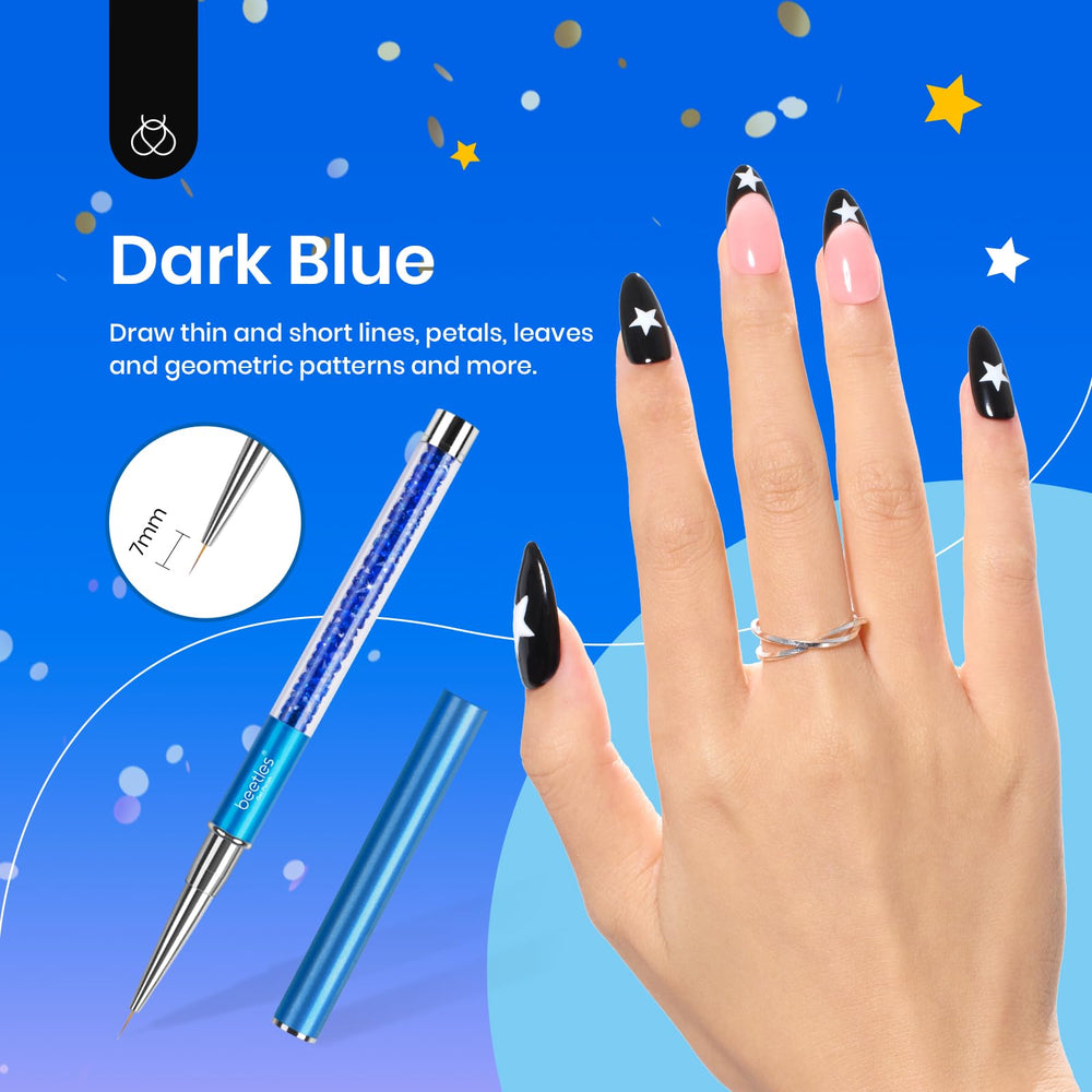 beetles Gel Polish rhinestone handle detail for accurate gem placement