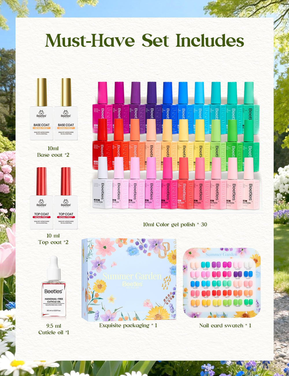 beetles Gel Polish single bottle label showing shade name and consistent pigment benefit