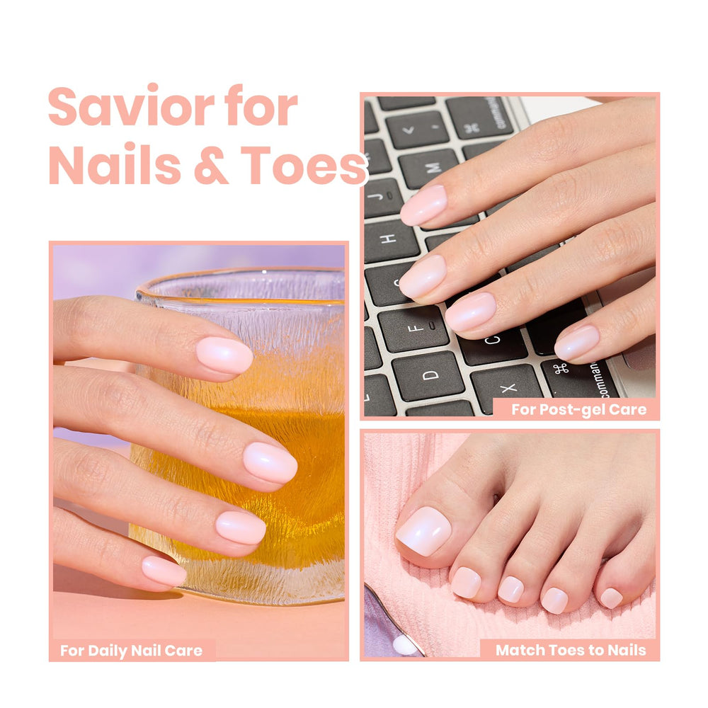 Beetles Gel Polish size comparison with hand for scale and travel-friendly benefit