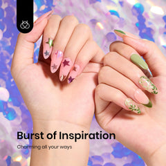 beetles Gel Polish application with eyeshadow stick demonstrating easy use