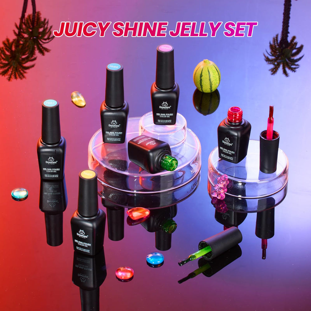 Beetles Gel Polish gift box staged as present showing kit ideal for gifting