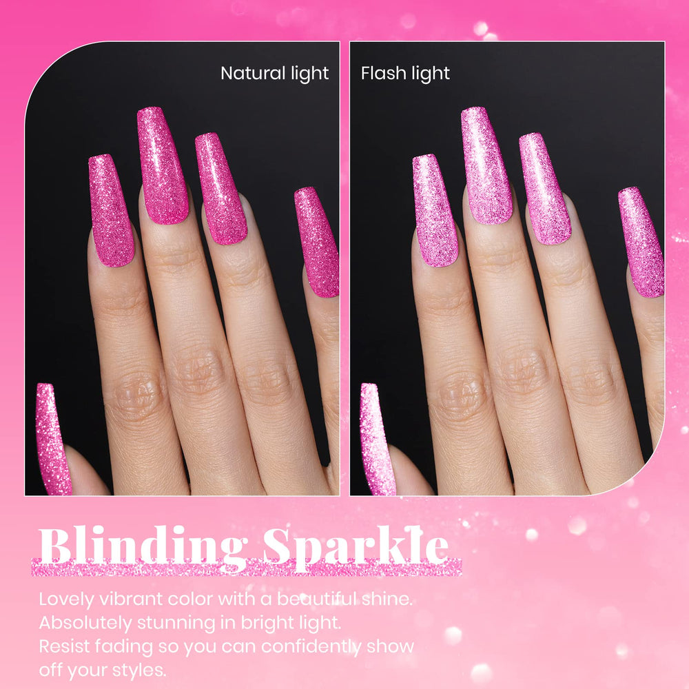 Beetles glitter gel close-up texture showing sparkles for luminous nails