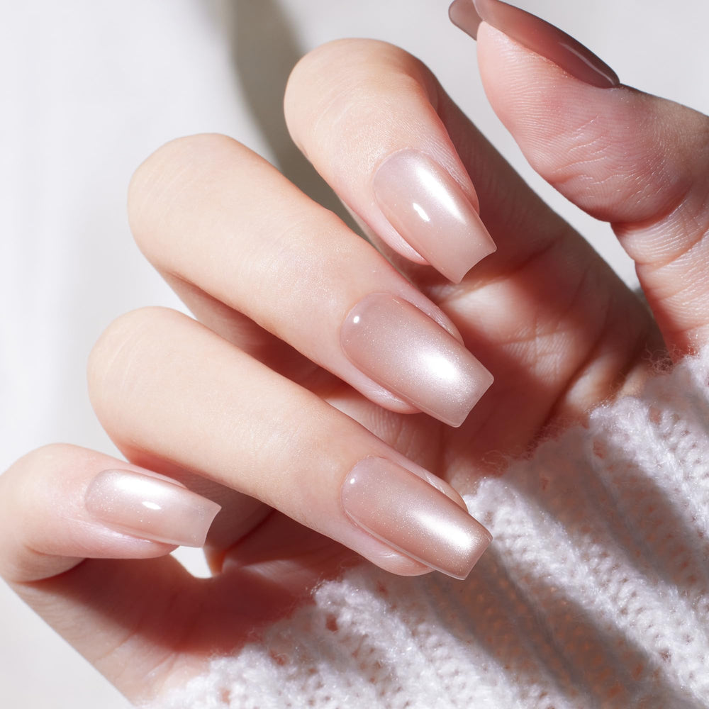 beetles glossy cured nails after top coat showing mirror-like shine benefit durable high gloss