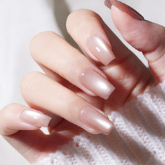 beetles glossy cured nails after top coat showing mirror-like shine benefit durable high gloss