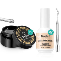 Beetles Gel Polish front packaging showing kit and clear benefits