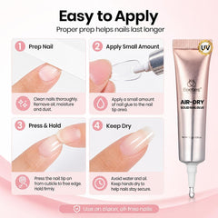 beetles glue securing press-on nails quickly without a UV lamp