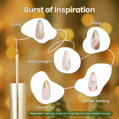 beetles french tip demo showing crisp gold line for salon-style nails