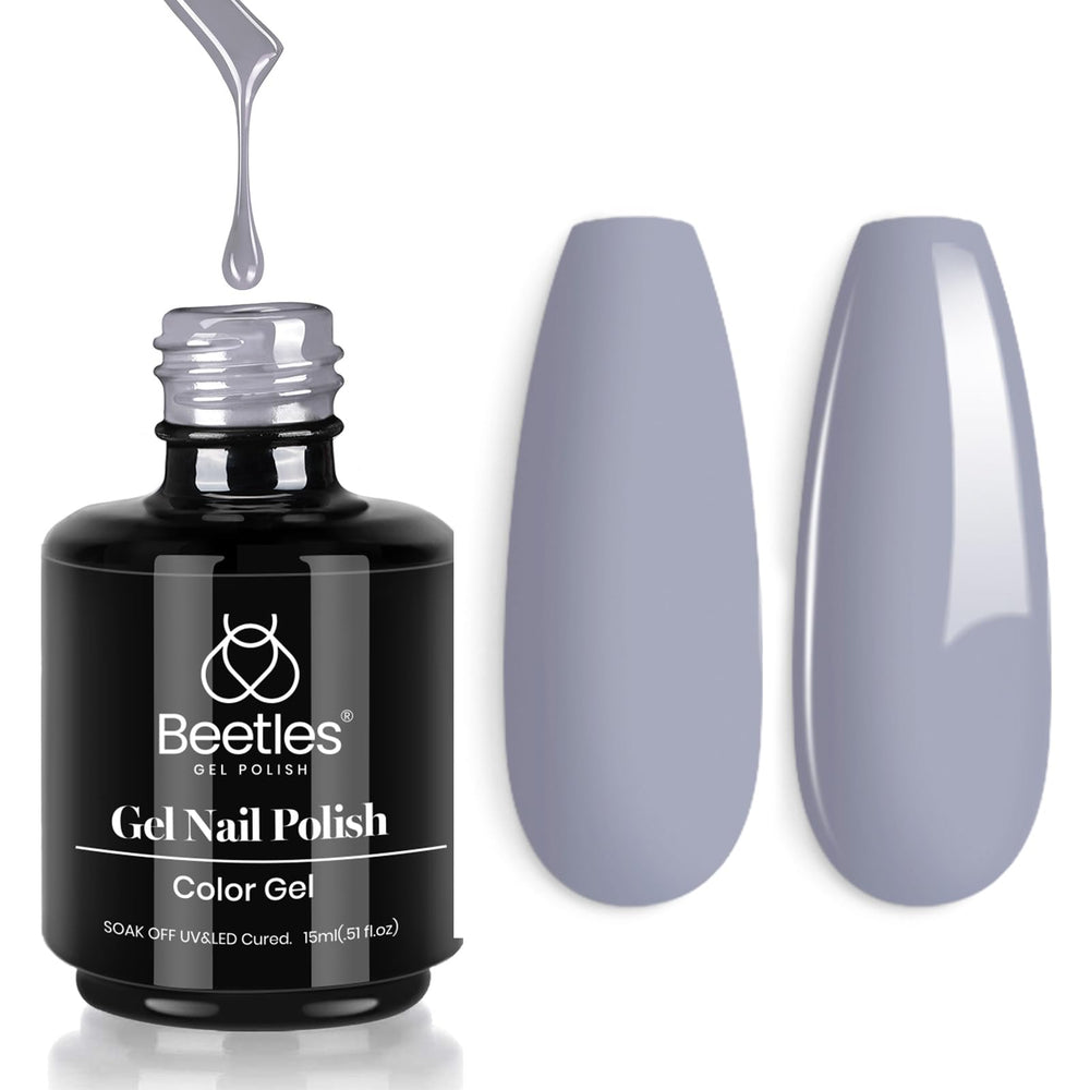 beetles Gel Polish front bottle showing color and volume benefit: clear product info