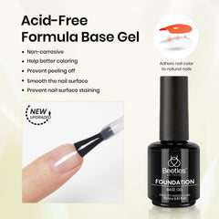 Beetles Gel Polish trio used during a home manicure showing easy professional results