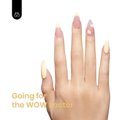 Beetles technician applying Lemon Cheese in salon to achieve professional durable manicure