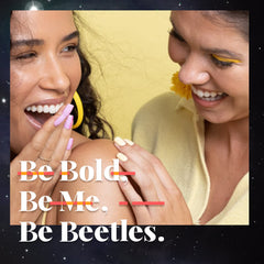 beetles lifestyle cozy winter setting nails styled with knitwear to show seasonal wear