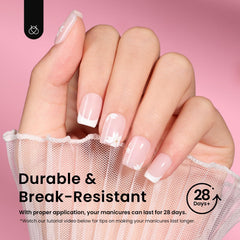beetles finished short square half-matte nails demonstrating modern style