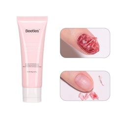 Beetles lifestyle hands holding tube showing gentle care benefit