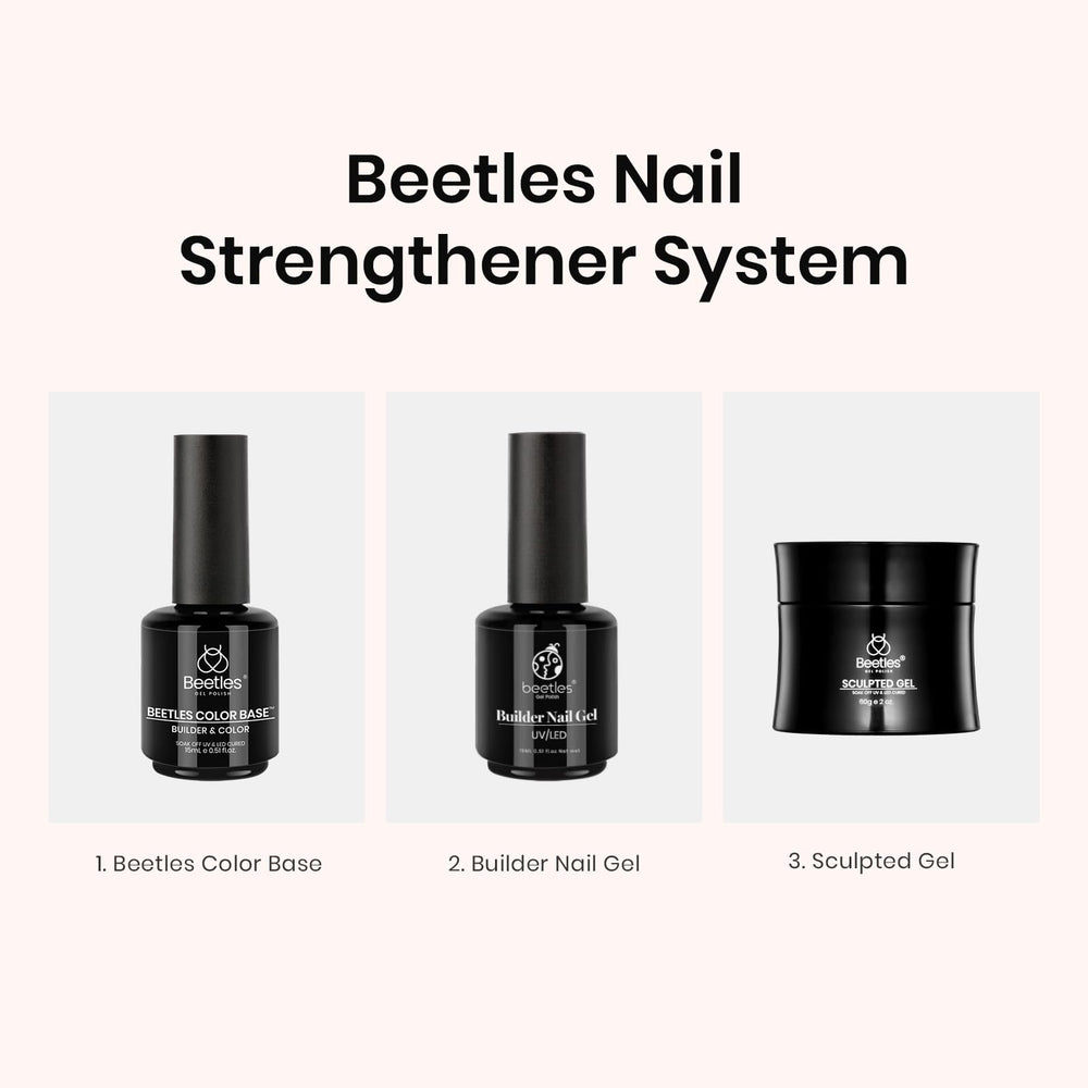 beetles lifestyle handshot with coffee showing durable, polished natural nails