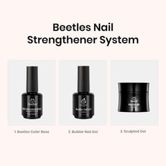 beetles lifestyle handshot with coffee showing durable, polished natural nails