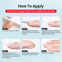 beetles lifestyle manicure setting showing salon-style natural nails benefit