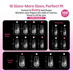 beetles lifestyle image of finished press-on set showcasing salon-style nails