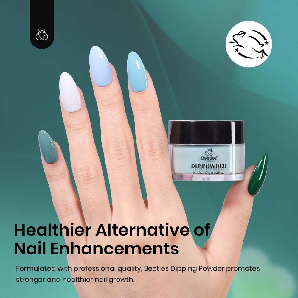 Beetles Gel Polish lifestyle image on table with flowers illustrating seasonal manicure inspiration