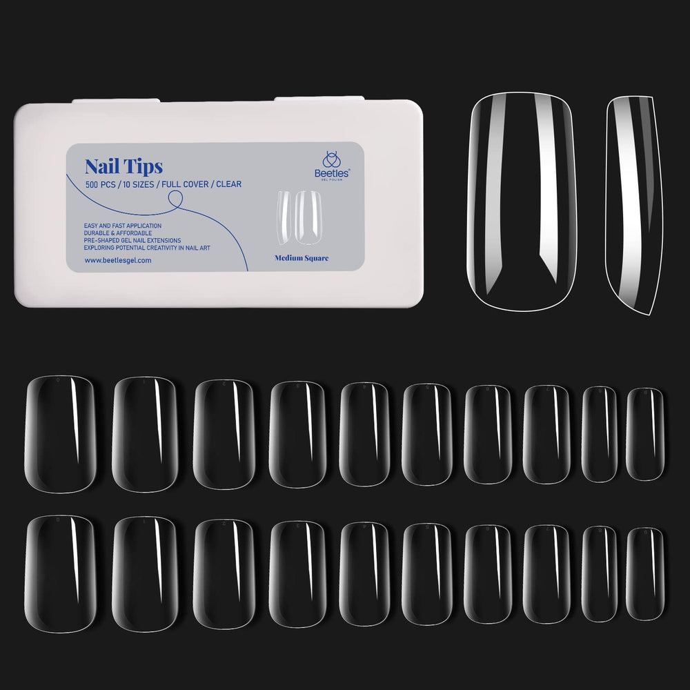 Beetles Gel Polish lifestyle scene with tabletop tools and tips showing ready-for-art convenience