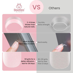 beetles lifestyle shot of woman doing home manicure showing convenience and style benefit