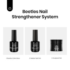 beetles Gel Polish lifestyle image of woman with nude manicure showing professional-looking durability