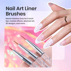 beetles liner brushes on white background for clean striping and crisp lines