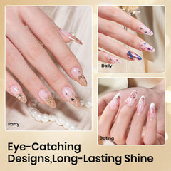 Beetles Gel Polish filling a nail gap to create smooth seamless sculpted edges
