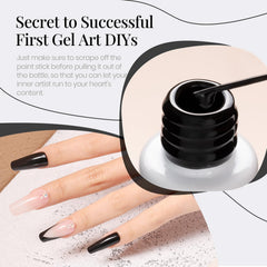 beetles Gel Polish packaging and label view showing product info for safe use benefit