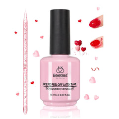 beetles liquid latex salon lifestyle setup demonstrating faster nail cleanup