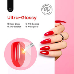 beetles marble nail design on hand displaying blooming effect and shine