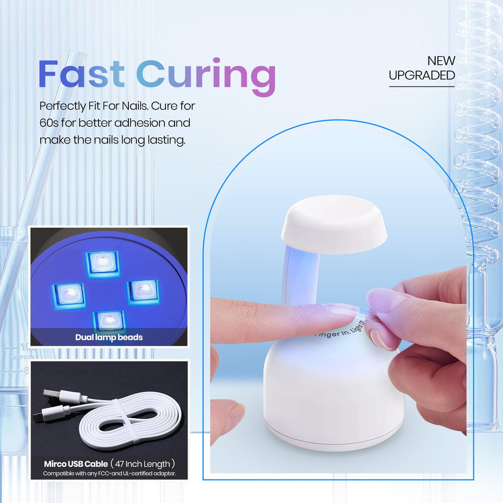 beetles gel polish lamp curing a nail tip to secure extensions quickly