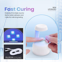 beetles gel polish lamp curing a nail tip to secure extensions quickly