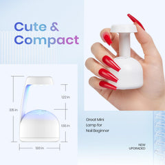 beetles gel polish lamp staged in manicure setup for convenient at-home use