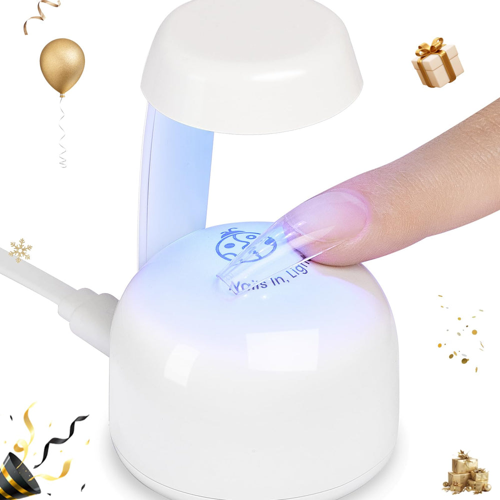 beetles gel polish lamp packaging and manual emphasizing easy setup and instructions
