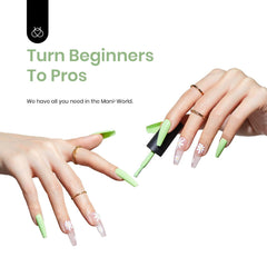 beetles mint green brush applying even stroke for smooth coverage benefit